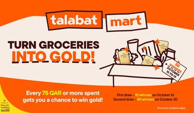 Talabat Mart Gives Customers a Chance to Win Gold